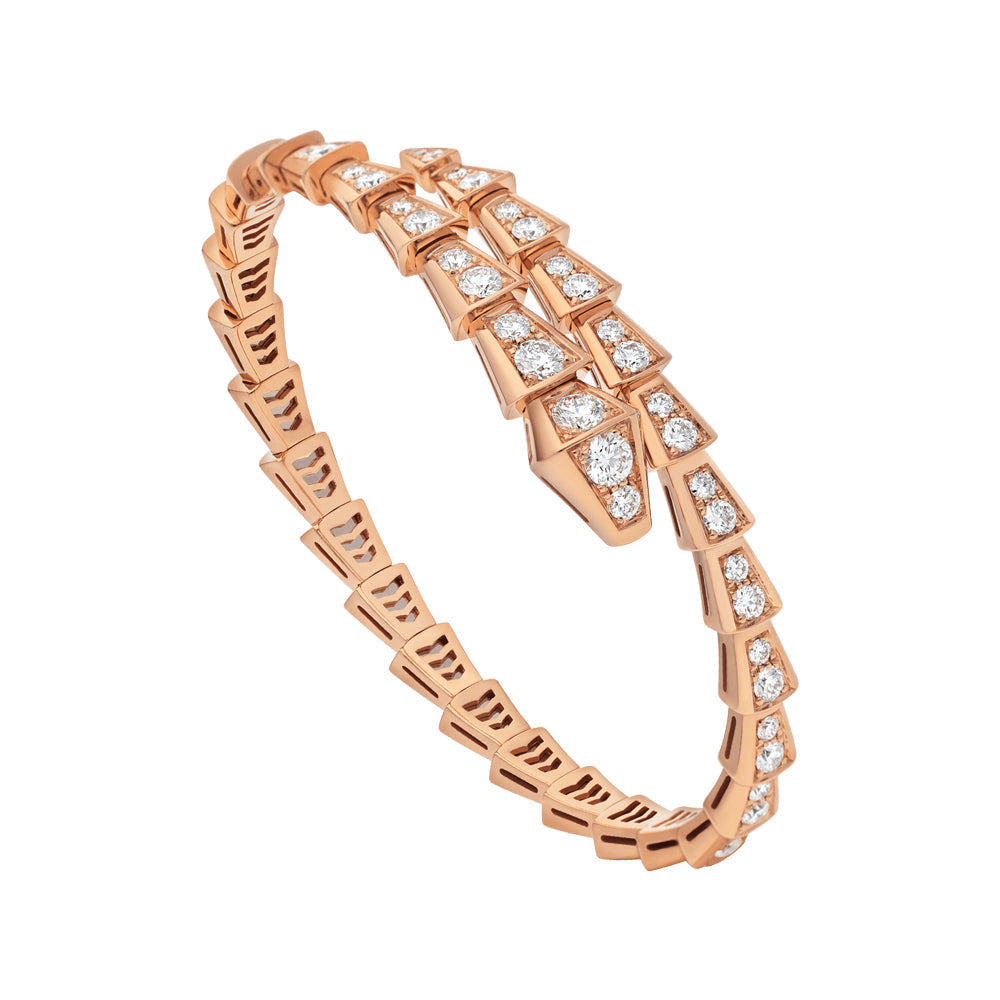[AURORA]SERPENTI ARMBAND 6,8MM ROTGOLD DIAMANT 