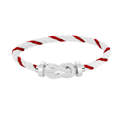 [AURORA]CHANCE LARGE 8 FIGURE BUCKLE NO DIAMOND BRACELET SILVER
