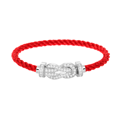 [AURORA]CHANCE GROSSES 8-FACH-ARMBAND MIT VOLLMUNDDIAMANTEN, SILBER