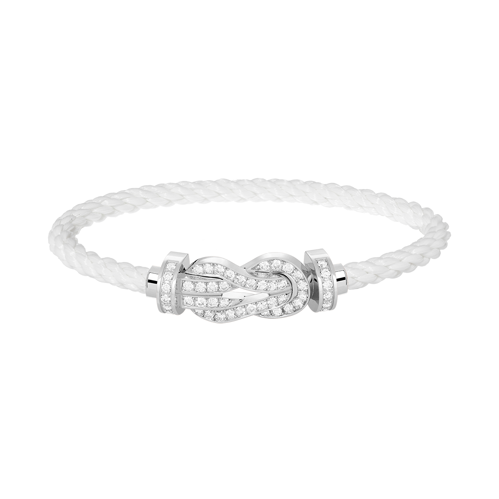 [AURORA]CHANCE GROSSES 8-FACH-ARMBAND MIT VOLLMUNDDIAMANTEN, SILBER