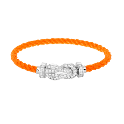 [AURORA]CHANCE GROSSES 8-FACH-ARMBAND MIT VOLLMUNDDIAMANTEN, SILBER