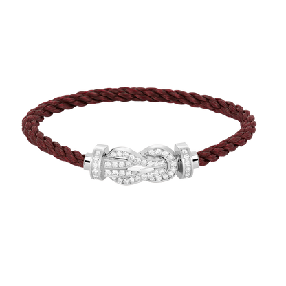 [AURORA]CHANCE GROSSES 8-FACH-ARMBAND MIT VOLLMUNDDIAMANTEN, SILBER