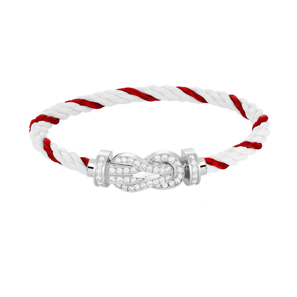 [AURORA]CHANCE GROSSES 8-FACH-ARMBAND MIT VOLLMUNDDIAMANTEN, SILBER