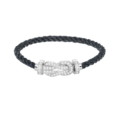 [AURORA]CHANCE GROSSES 8-FACH-ARMBAND MIT VOLLMUNDDIAMANTEN, SILBER