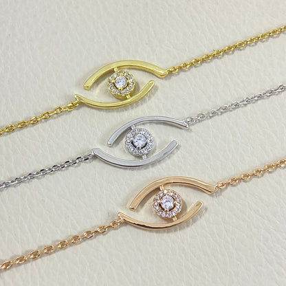 [AURORA]Lucky Eye Pave-Set Diamond Bracelet