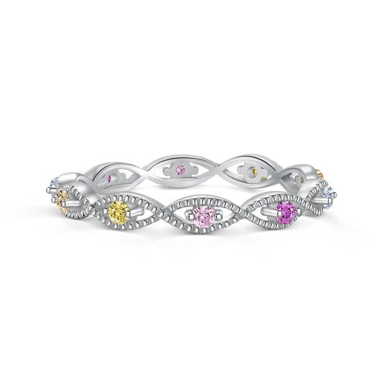 [AURORA]Elegant Energetic Round Cut Daily Ring