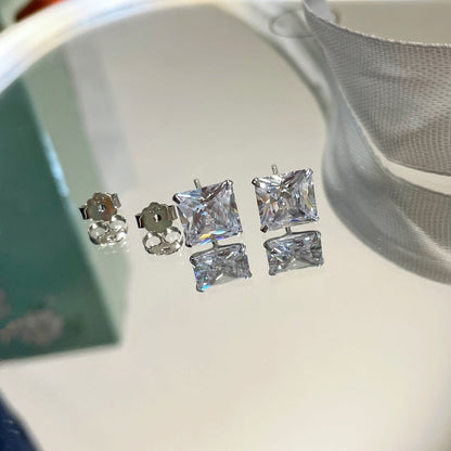 [AURORA]Ornate Square Shape Earrings