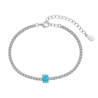 [AURORA]0.75 Carat Exquisite Oval Cut Daily Bracelet