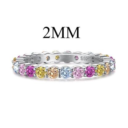 [AURORA]Elegant Vivid Round Cut Daily Ring