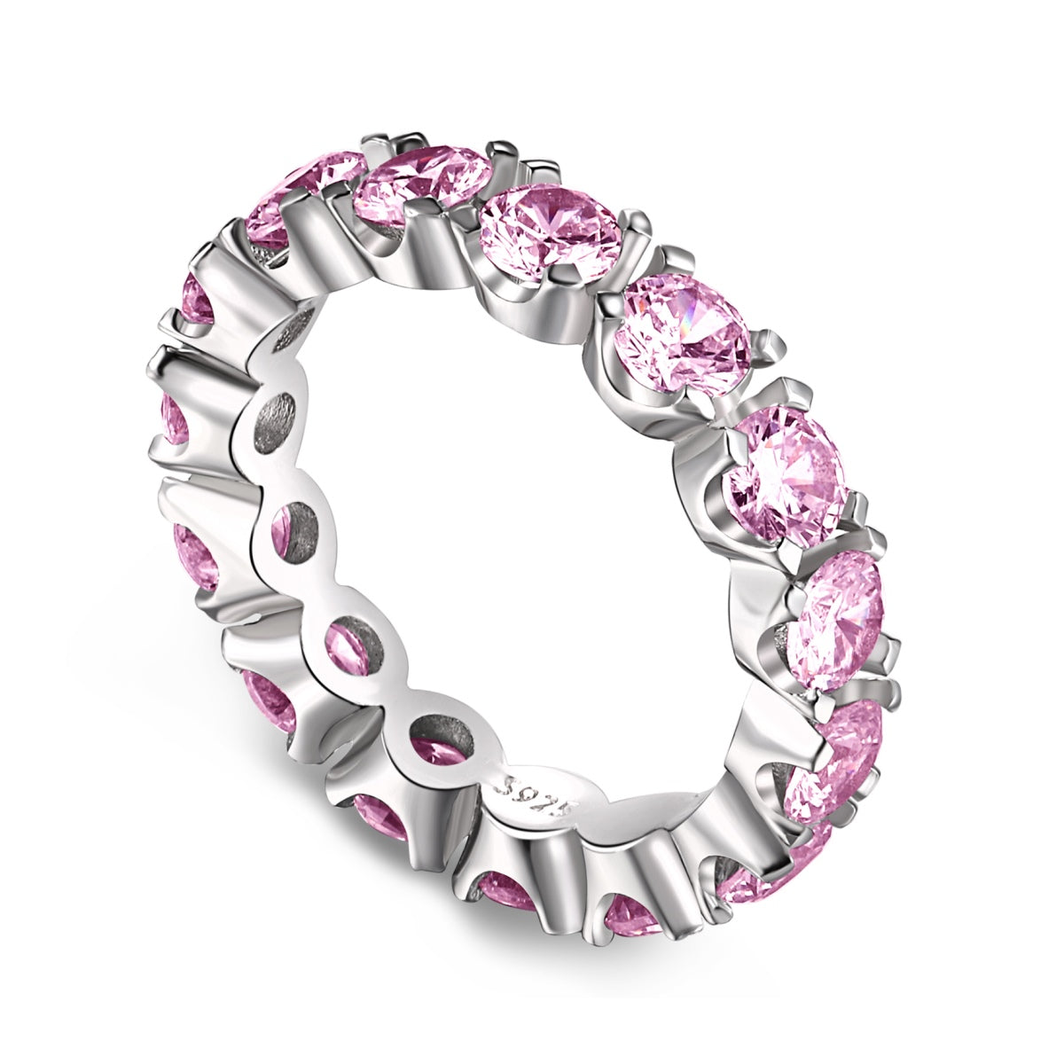 [AURORA]Eternity Round Cut Tennis Ring