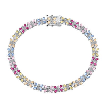 [AURORA]Radiant Colorful Emerald Cut Party Bracelet