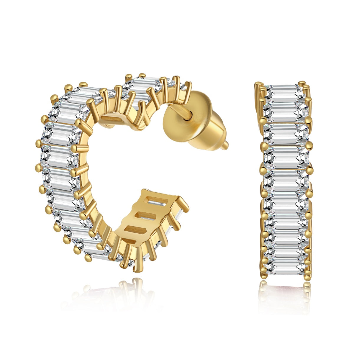 [AURORA]Radiant Heart Cutout Earrings
