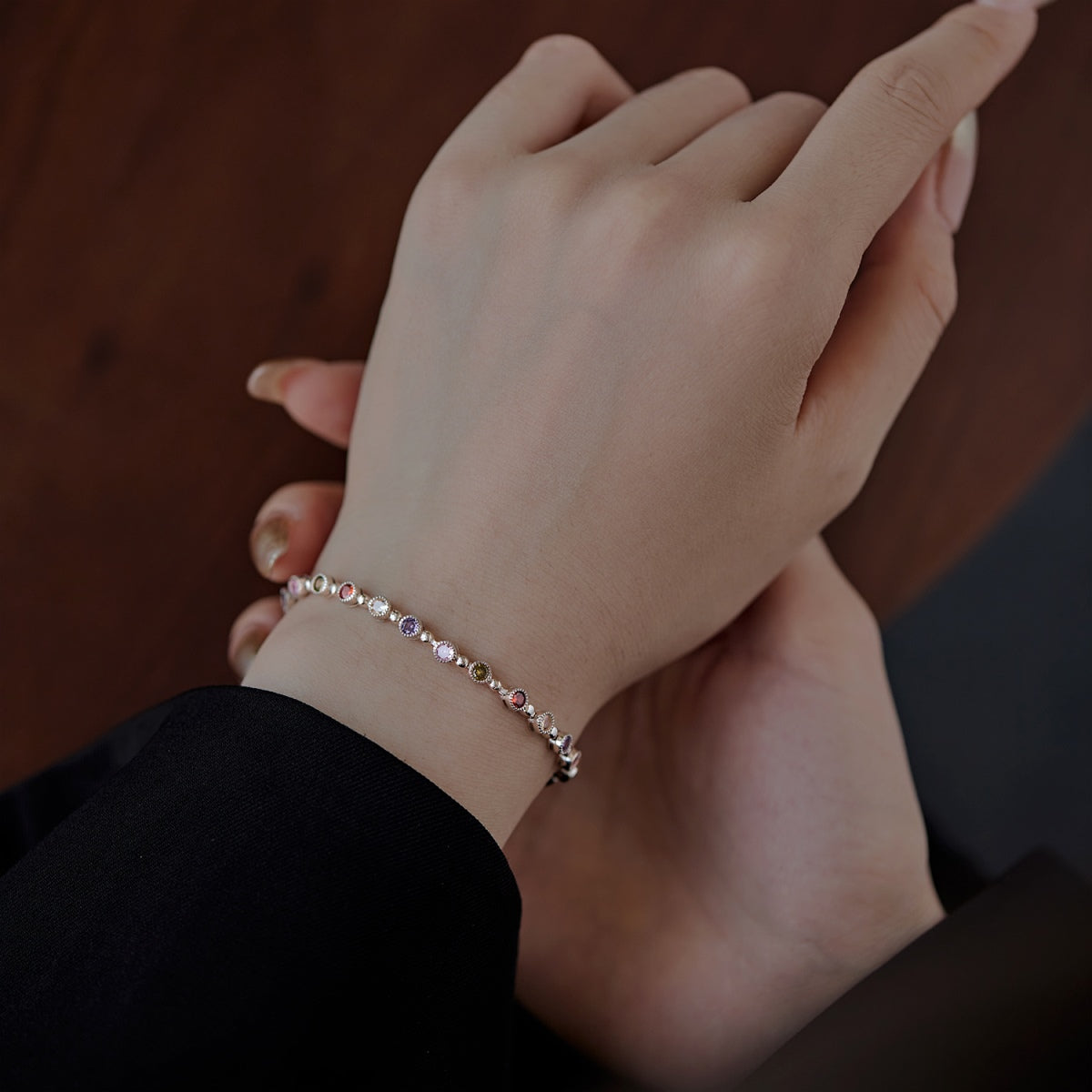 [AURORA]Sparkling Exquisite Round Cut Party Bracelet