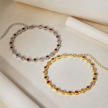 [AURORA]Sparkling Exquisite Round Cut Party Bracelet