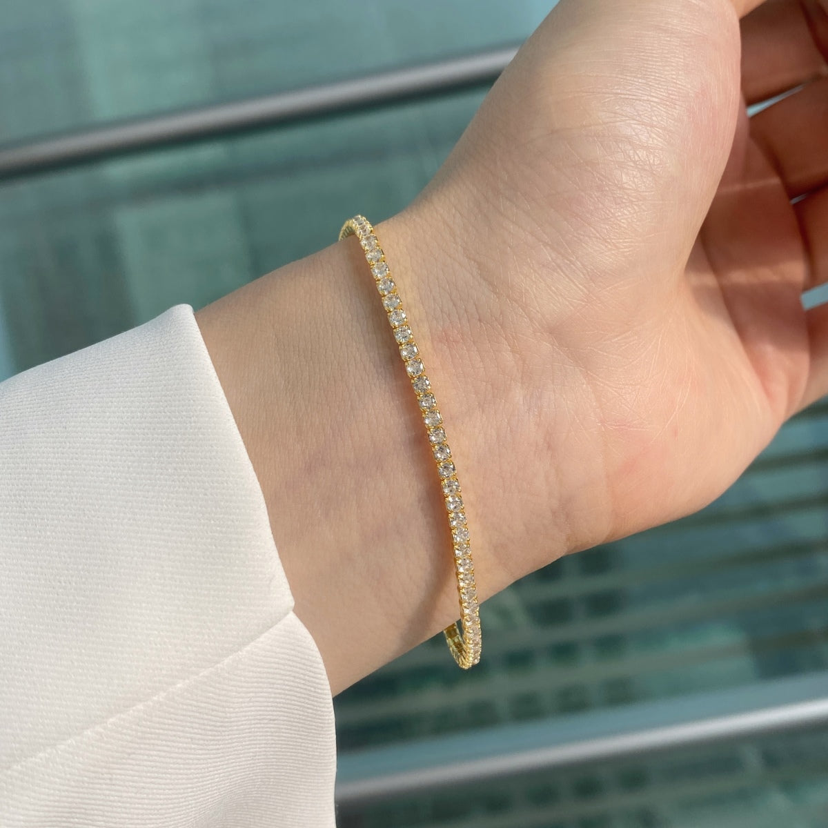 [AURORA]Radiant Colorful Round Cut Party Bracelet