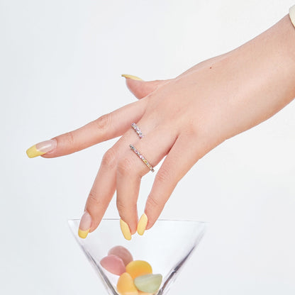 [AURORA]Dainty Ebullient Round Cut Daily Ring
