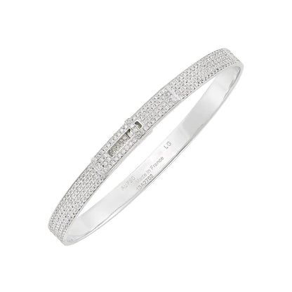 [AURORA]HM KELLY ARMBAND AUS SILBER MIT VOLLSTÄNDIGEM PAVE-DIAMANT