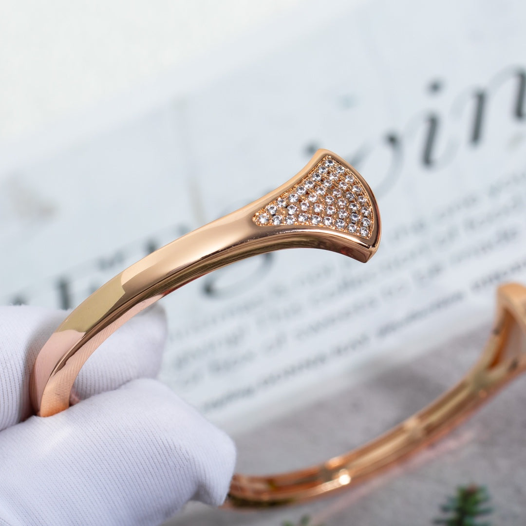 [AURORA]DREAM BRACELET OPEN PINK GOLD MOP DIAMOND