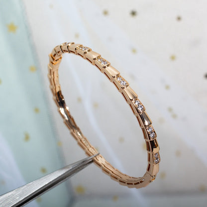 [AURORA]SERPENTI-ARMBAND ROSA GOLDDIAMANT