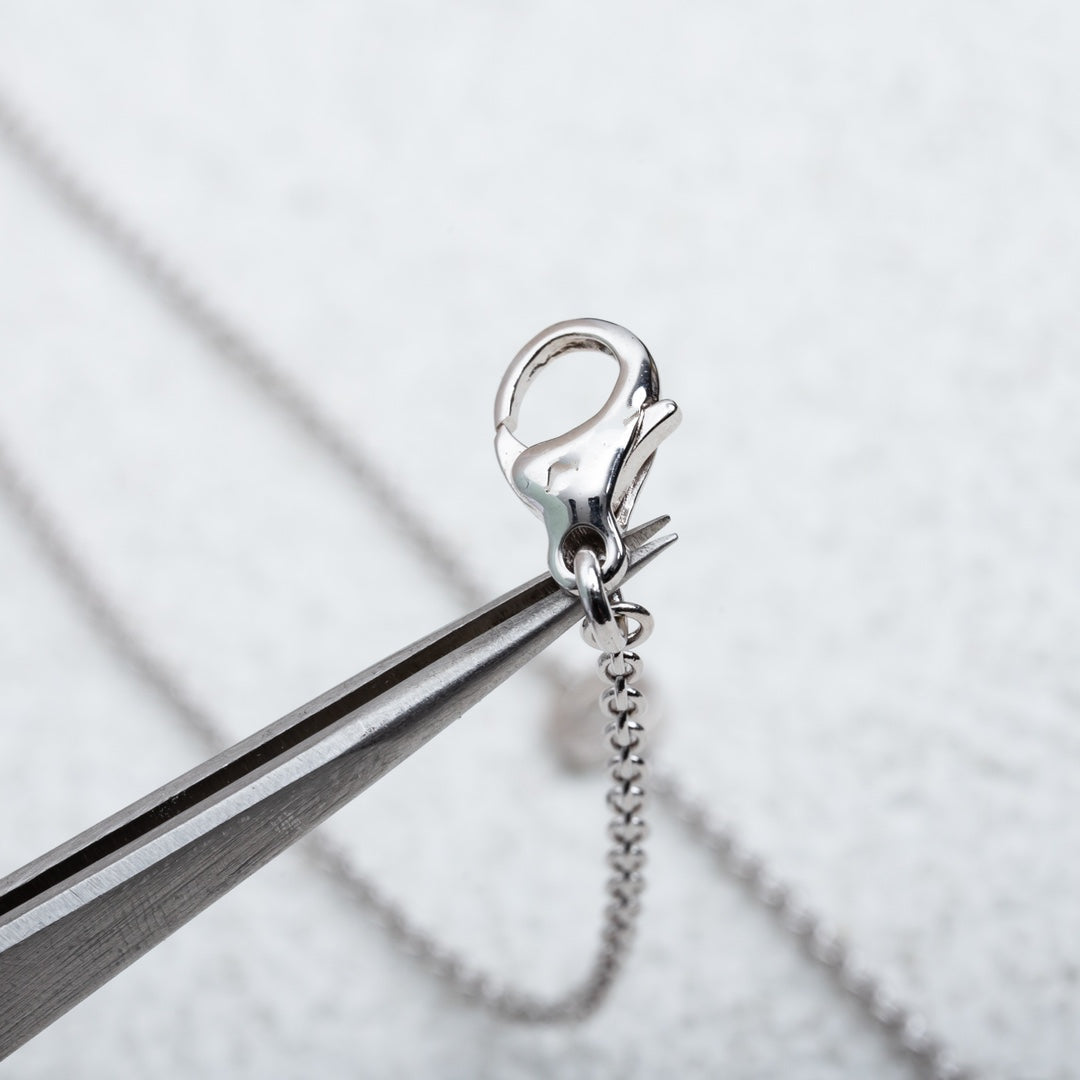 [AURORA]PARENTESI NECKLACE SILVER
