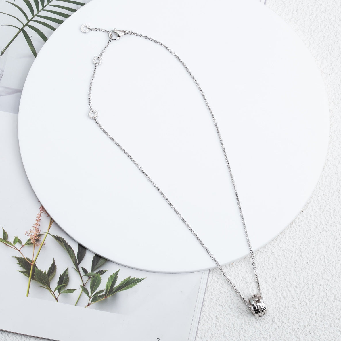 [AURORA]PARENTESI NECKLACE SILVER