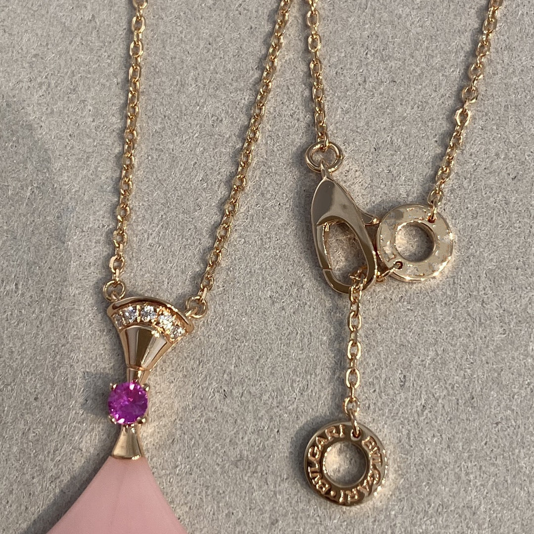 [AURORA]DREAM NECKLACE PINK OPAL