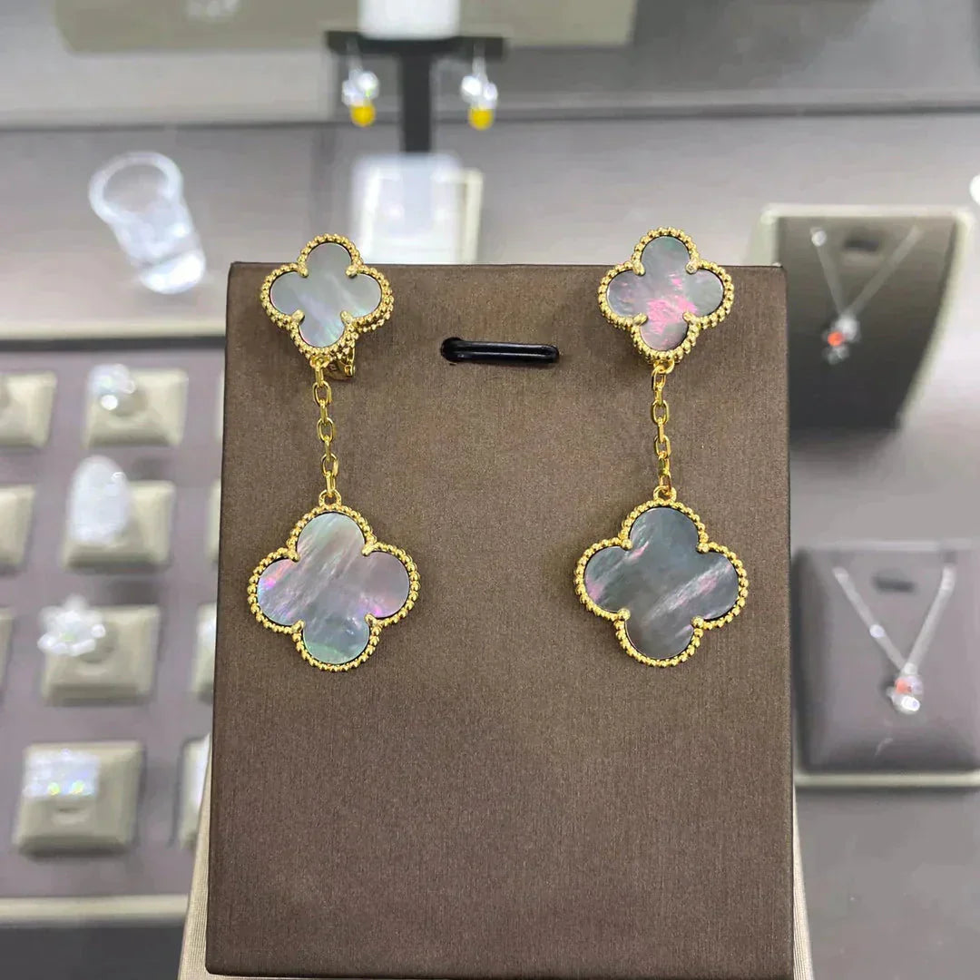 [basloveJW]CLOVER 2 MOTIFS OHRRINGE (MEHRFACHAUSWAHL)
