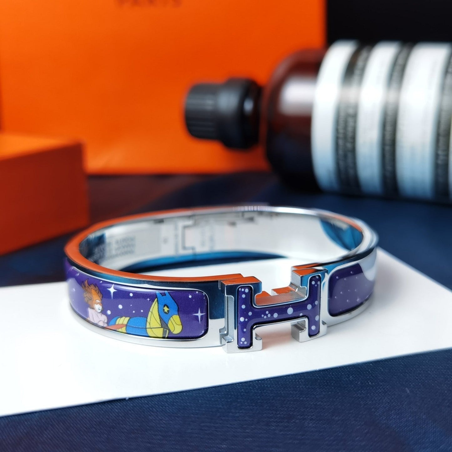 [AURORA]H STAR AND MOON BRACELET 12MM