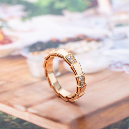 [AURORA]SERPENTI RING ROTGOLD 3MM