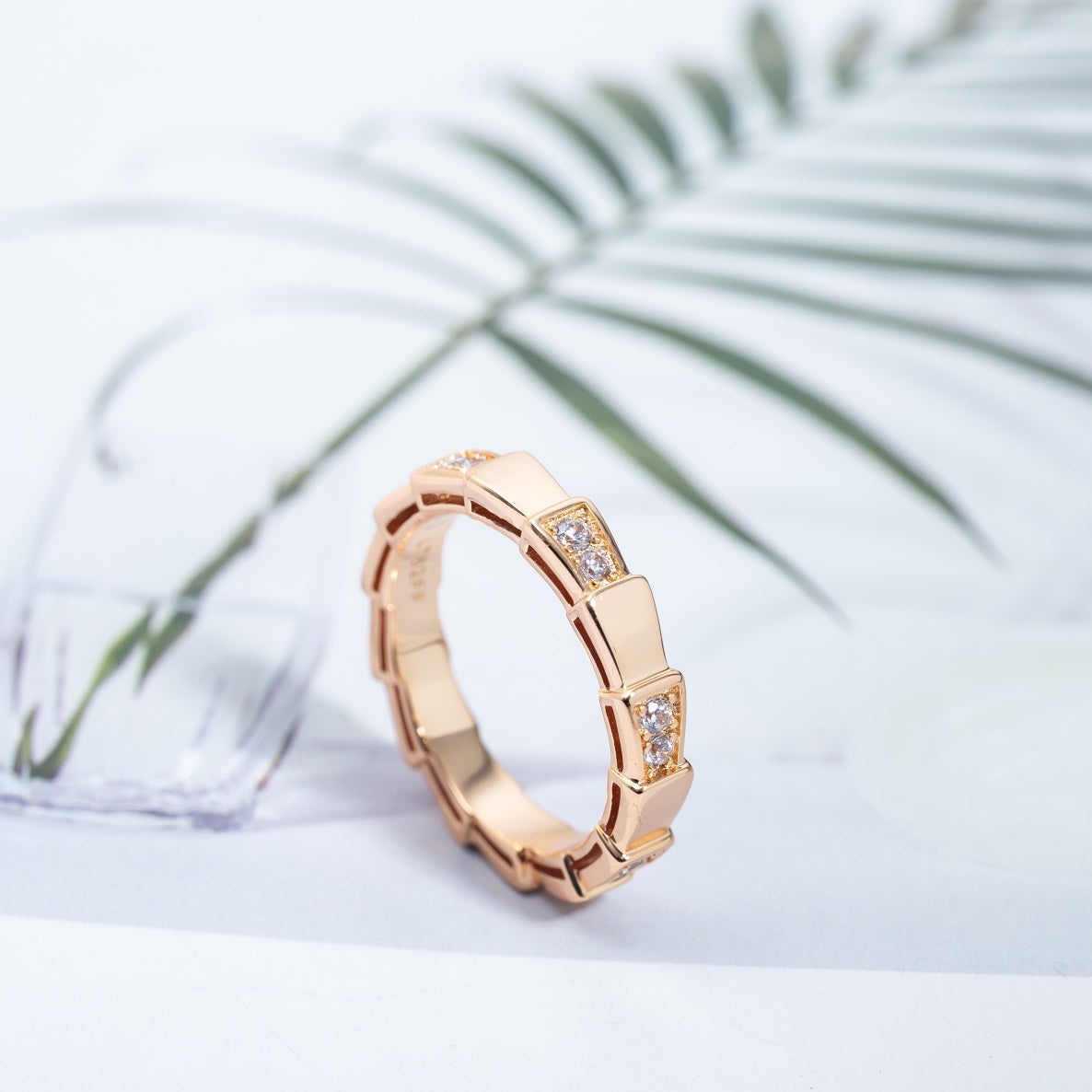 [AURORA]SERPENTI RING ROTGOLD 3MM