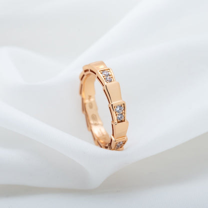 [AURORA]SERPENTI RING ROTGOLD 3MM