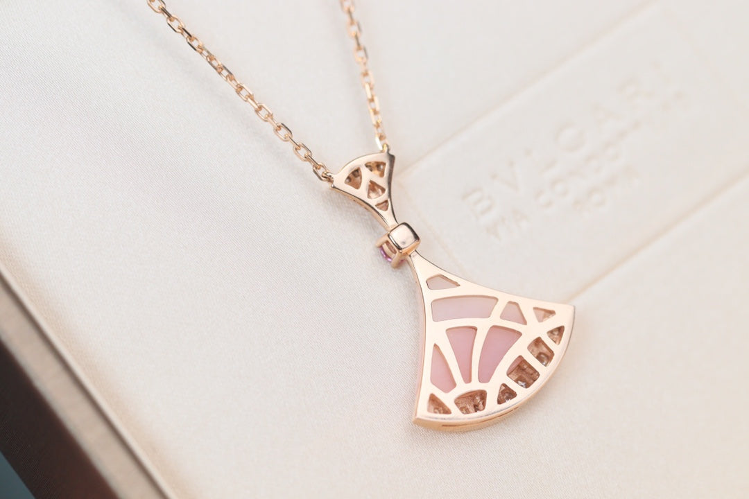 [AURORA]DREAM NECKLACE PINK MOP DIAMOND