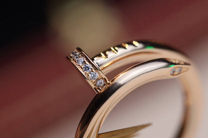 [AURORA]JUSTE RING 2.65MM PINK GOLD DIAMOND