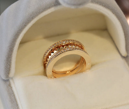 [AURORA]ZERO 1 GOLD DIAMOND RING