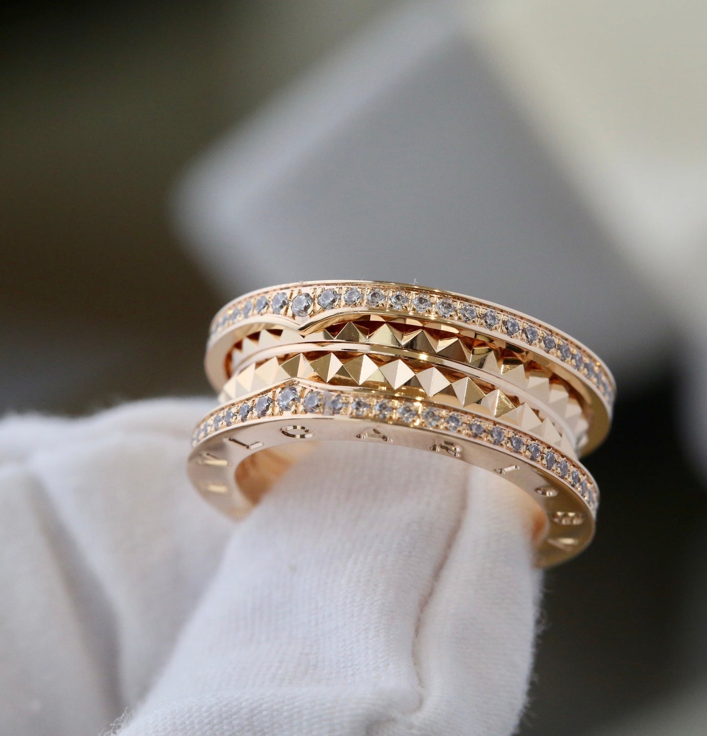 [AURORA]ZERO 1 GOLD DIAMOND RING