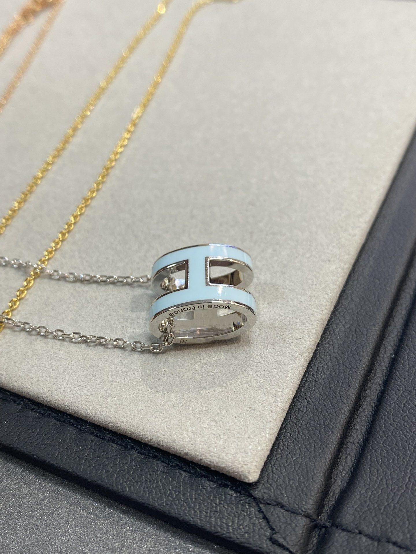 [AURORA]POP H HELLBLAU HALSKETTE