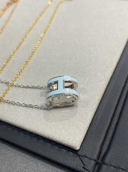 [AURORA]POP H HELLBLAU HALSKETTE