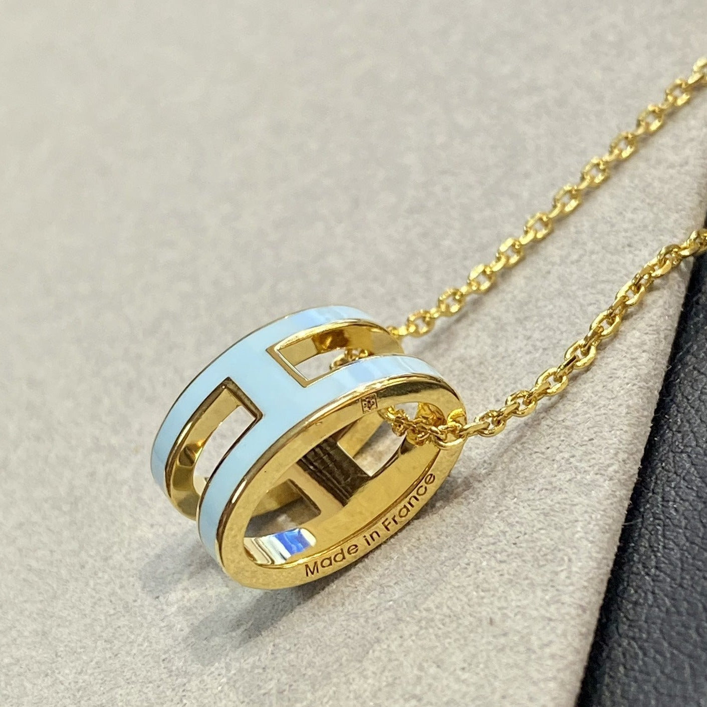 [AURORA]POP H HELLBLAU HALSKETTE