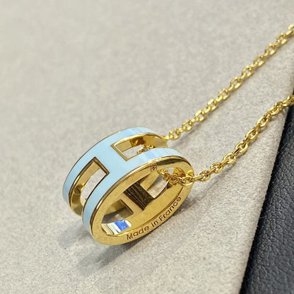 [AURORA]POP H HELLBLAU HALSKETTE