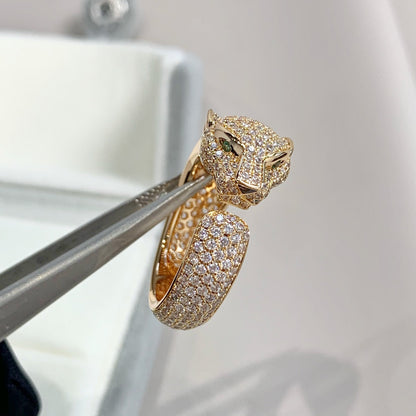 [AURORA]PANTHERE ROSÉGOLD-DIAMANTRING