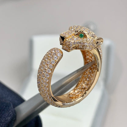 [AURORA]PANTHERE ROSÉGOLD-DIAMANTRING