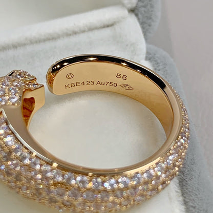 [AURORA]PANTHERE ROSÉGOLD-DIAMANTRING