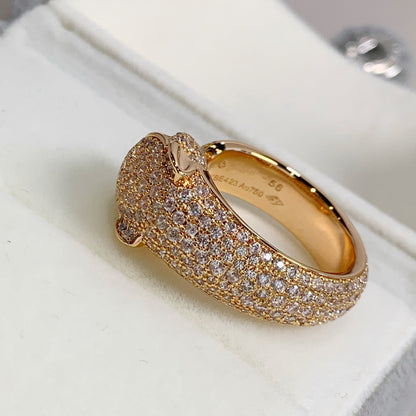 [AURORA]PANTHERE ROSÉGOLD-DIAMANTRING