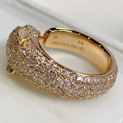 [AURORA]PANTHERE ROSÉGOLD-DIAMANTRING