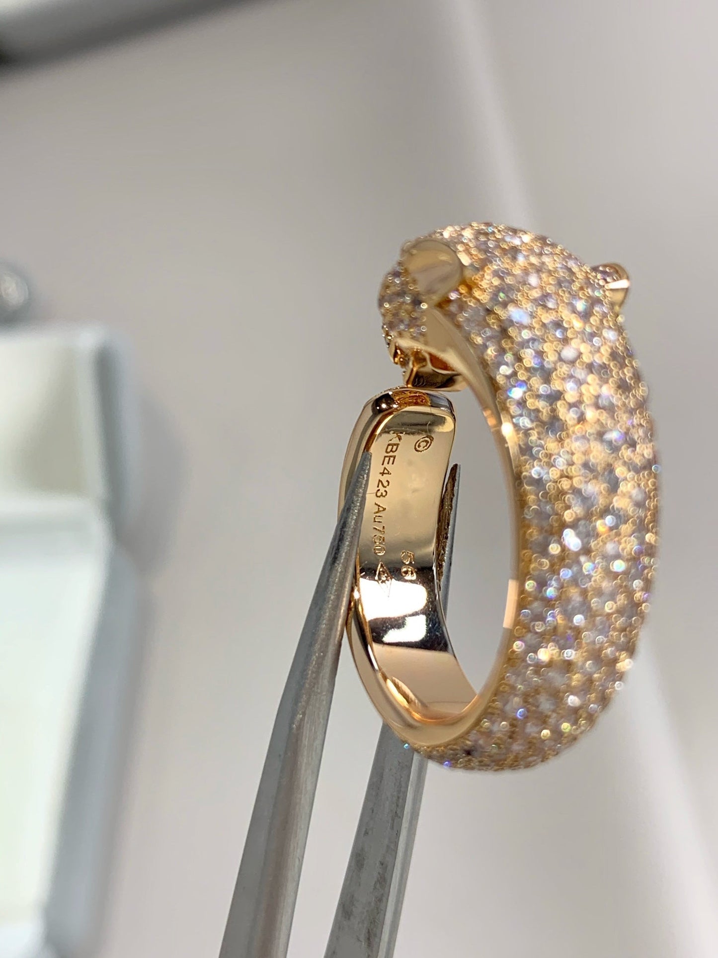 [AURORA]PANTHERE ROSÉGOLD-DIAMANTRING