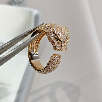 [AURORA]PANTHERE ROSÉGOLD-DIAMANTRING