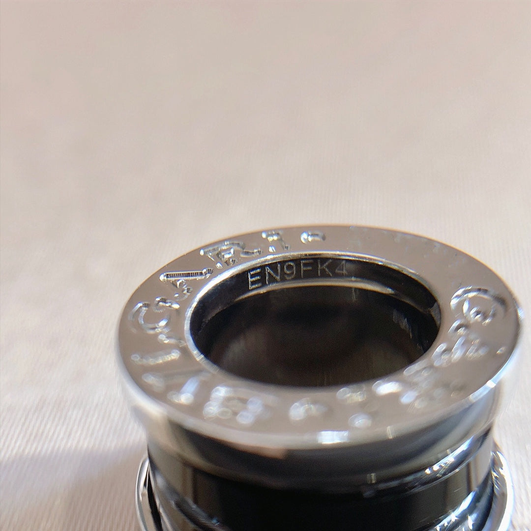 [AURORA]ZERO 1 SCHWARZE KERAMIK-SILBER-HALSKETTE