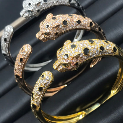 [AURORA]PANTHERE BIG BRACELET DIAMONDS