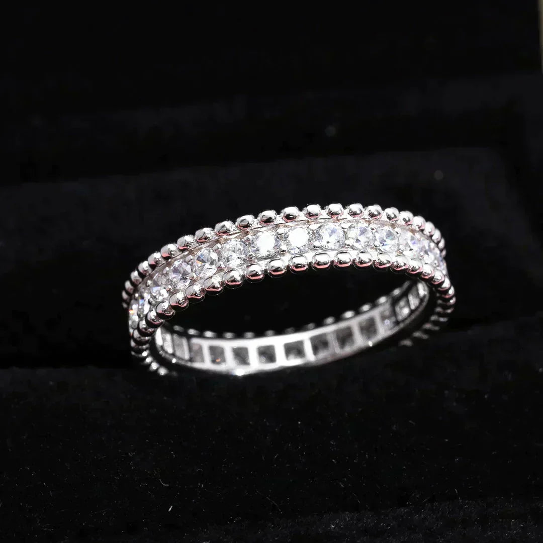 [AURORA]PERLEE DIAMOND SILVER RING