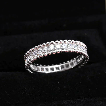 [AURORA]PERLEE DIAMOND SILVER RING
